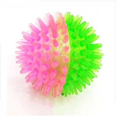 Flashing Spiky Ball with Whistle